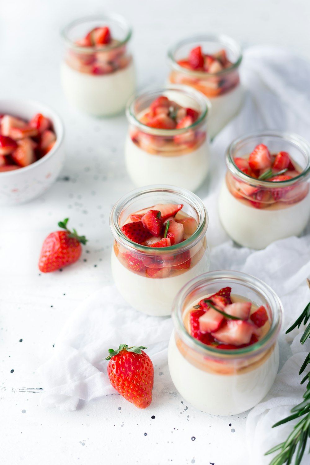 Panna cotta de fresas