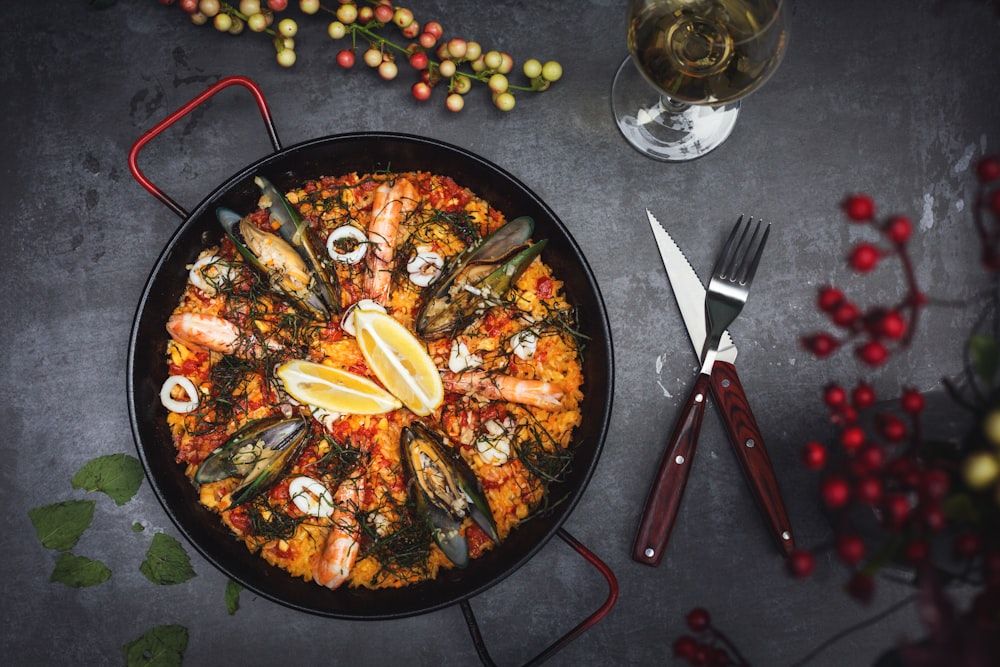 Paella de marisco